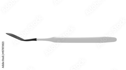kitchen spatula on white background. 3d rendering