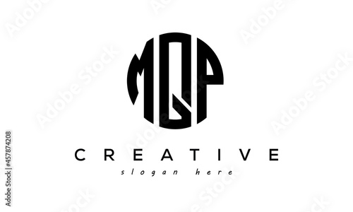 Letter MQP creative circle logo design vector photo