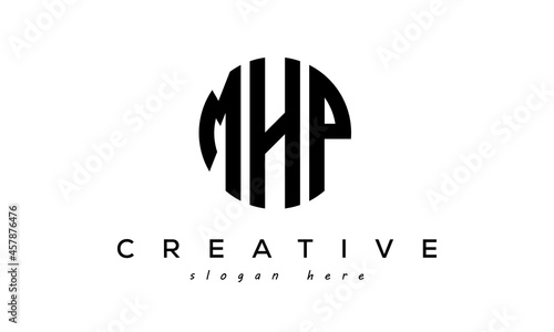 Letter MHP creative circle logo design vector photo