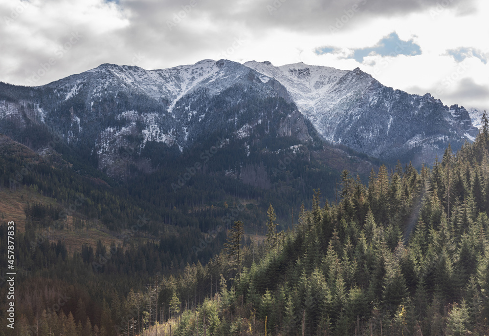 Autumn morning landscapes in the Polish High Tatras
