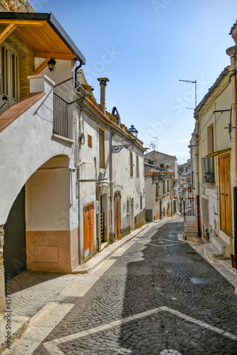 A narrow street in Ascoli Satriano, an old town in the province of Foggia, Italy. © Giambattista