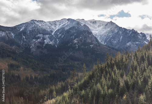 Autumn morning landscapes in the Polish High Tatras 