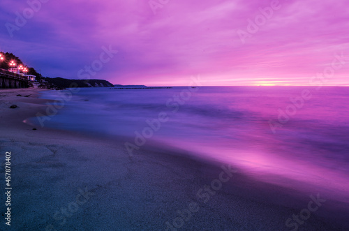 sunset on the beach