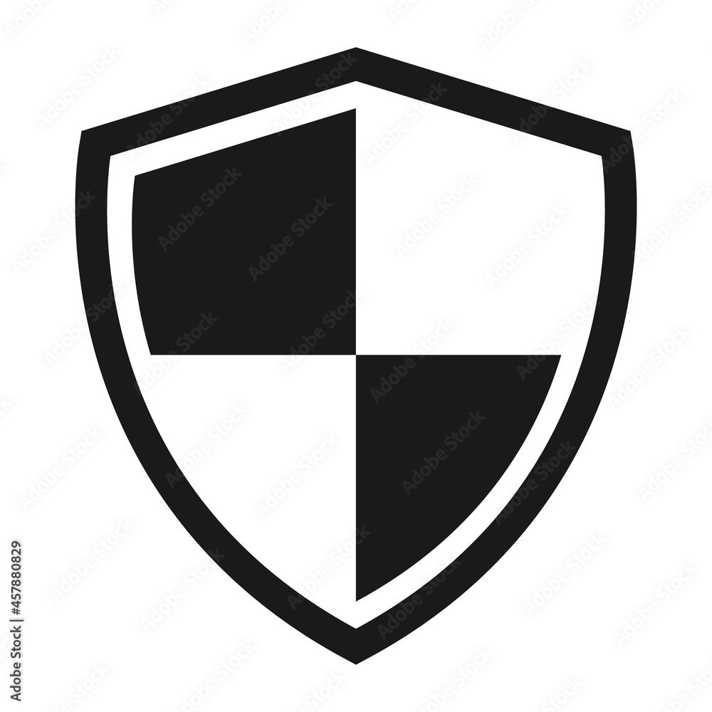 Shield protect icon, safety symbol, defense logo, web button, internet security Shield protect icon, safety symbol, defense logo, web button, internet security