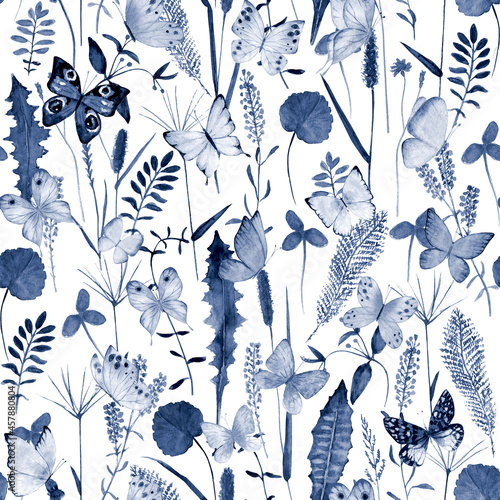 Seamless botanical summer p...