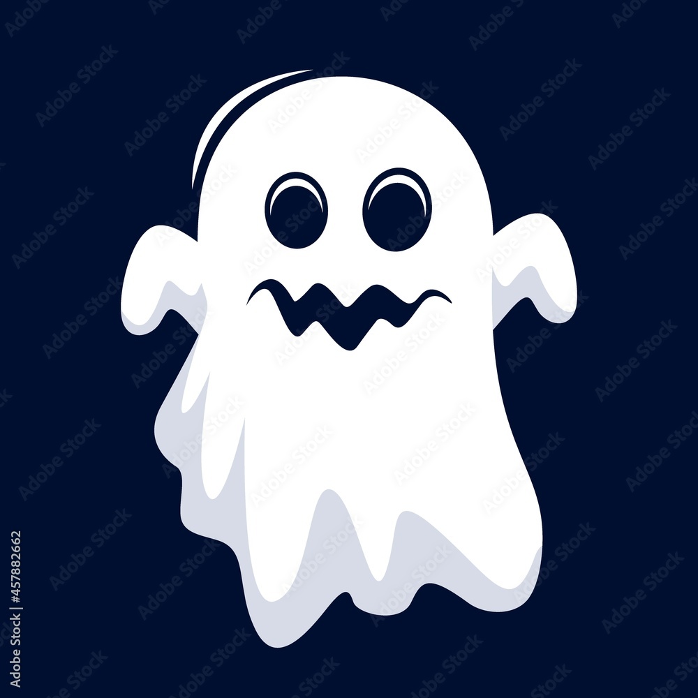 Ghost Halloween Cartoon Illustrations Vector Ghost Halloween Cartoon Illustrations Vector