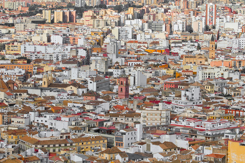 view of the city of malaga in spain