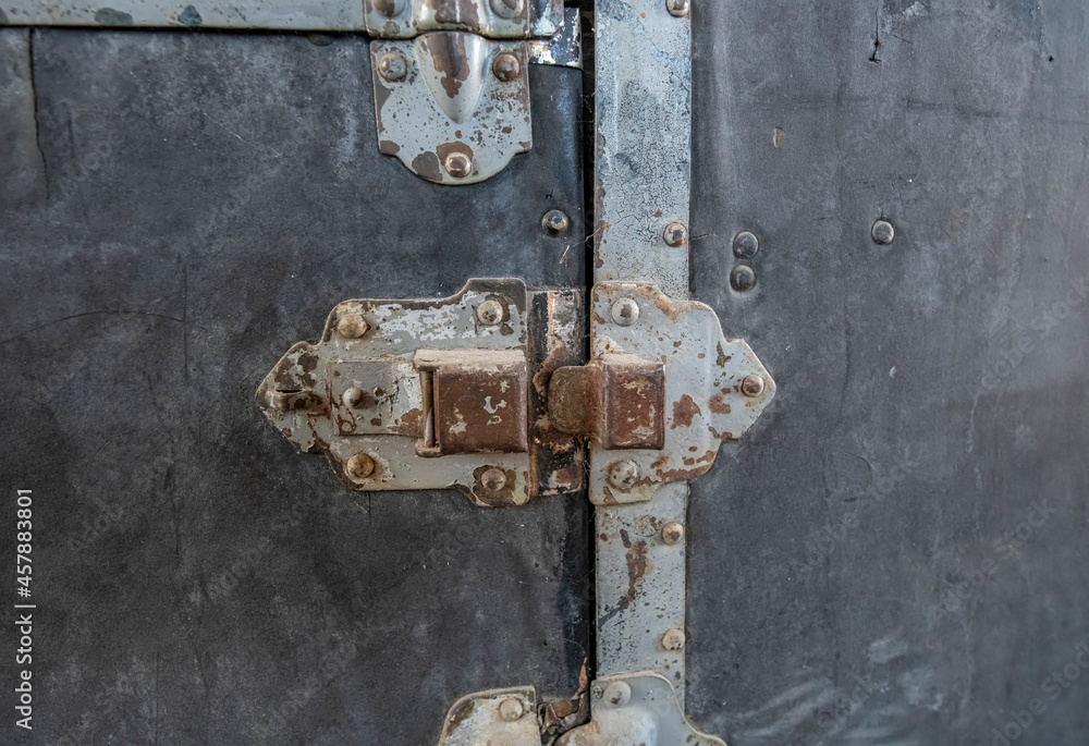 Old Trunk Hasp in Hotel Lobby, Ghost Town of Bodie