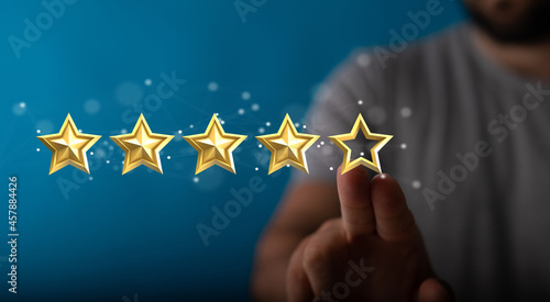 excellent service and best customer experience or good client , business man showing thumb up