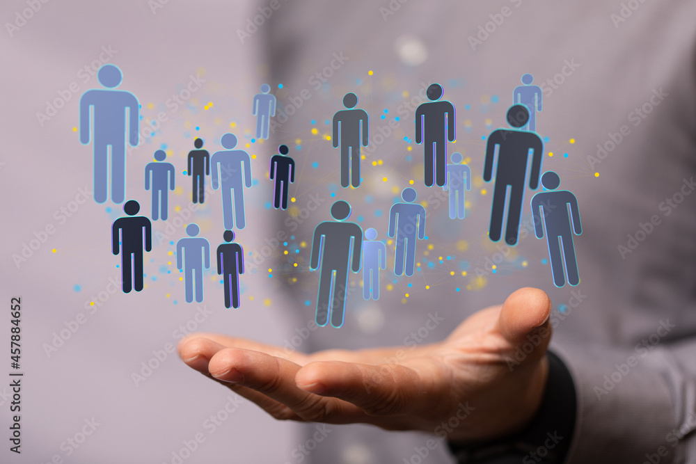 videoconference group of people talking in social network videoconference group of people talking in social network
