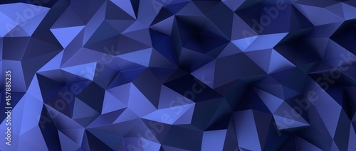 Geometric blue ice low poly background