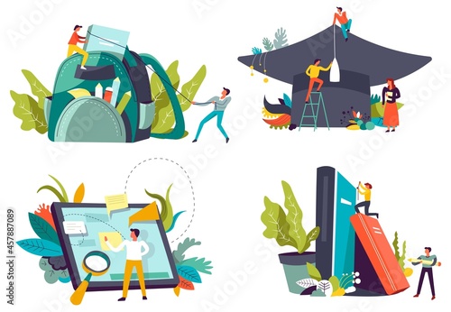 Online education and studying in distance vector