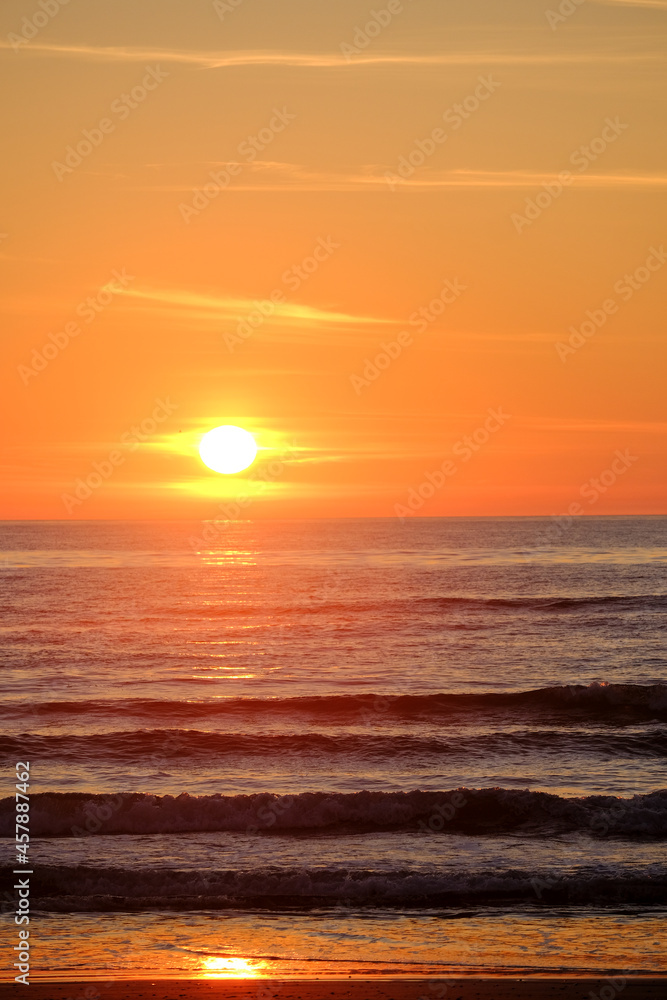 Gorgeous Sunset on the Coast of northern Jutland, Denmark, Europe