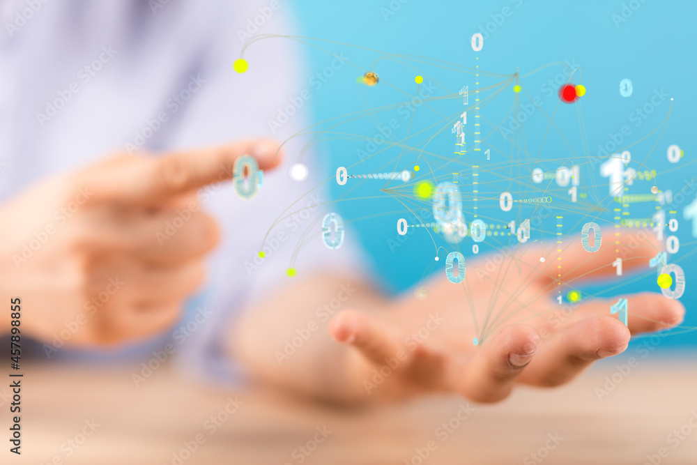 Futuristic wave, Futuristic data stream