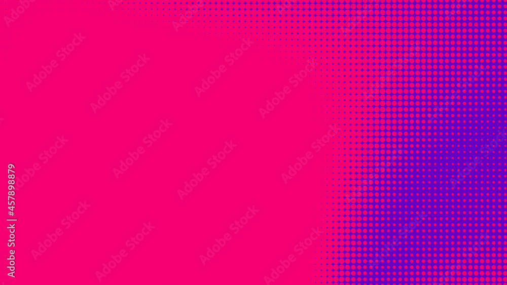 Dots halftone purple pink color pattern gradient texture with technology digital background. Pop art comics with nature graphic design. Dots halftone purple pink color pattern gradient texture with technology digital background. Pop art comics with nature graphic design.