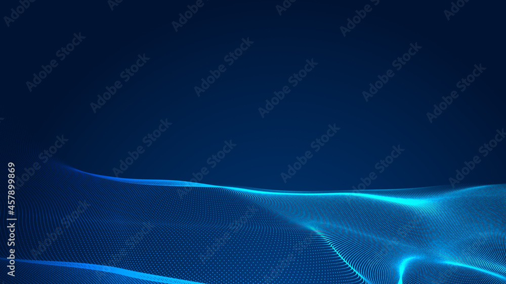 Abstract dot white blue wave gradient texture technology background. Abstract dot white blue wave gradient texture technology background.