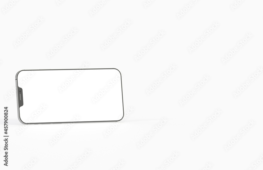 Modern smartphone mockup, isometric position. Realistic 3d Modern smartphone mockup, isometric position. Realistic 3d