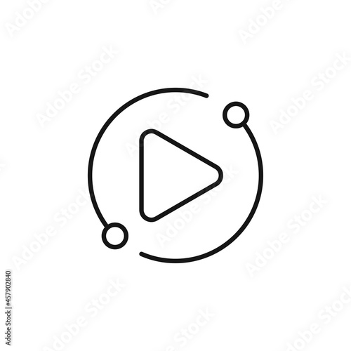 user experience media player icon vector