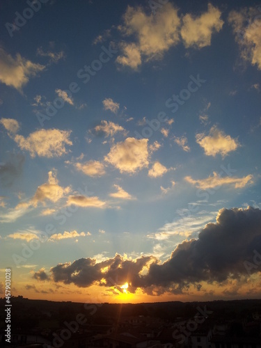 Panorama al tramonto