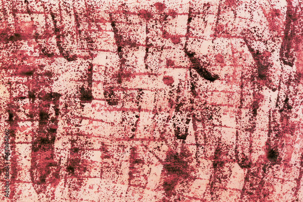Naklejka premium abstract watercolor red background in splashes. grunge texture