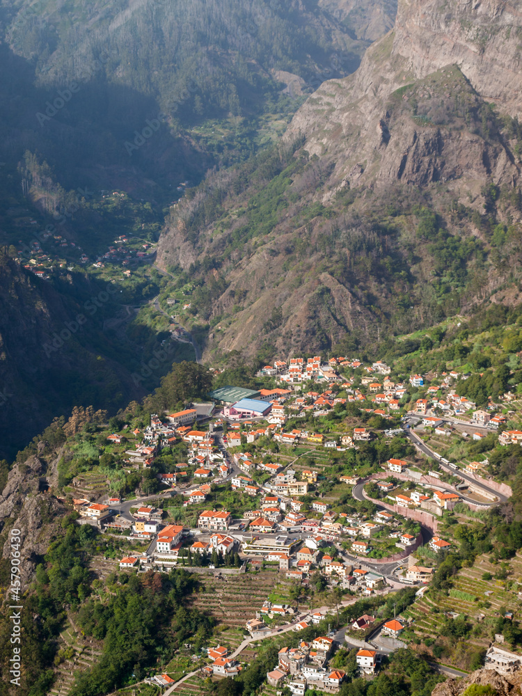 Curral das Freiras seen below the mountains