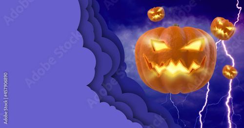 Halloween background. Omino...