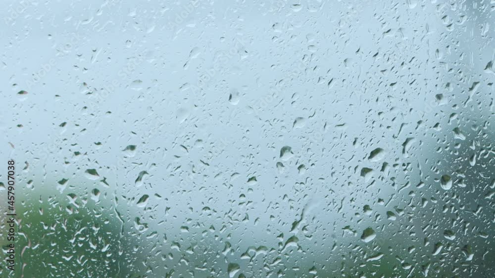 Rain drops on the window glass Rain drops on the window glass
