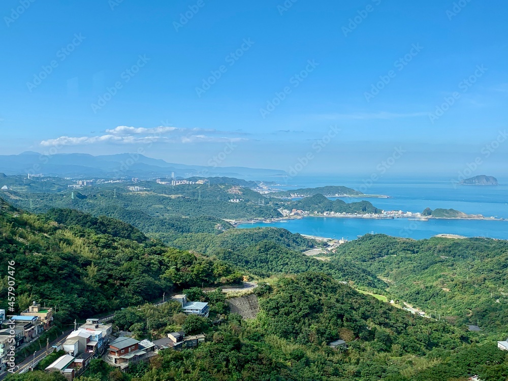Vivid landscape with clouds and sea Vivid landscape with clouds and sea