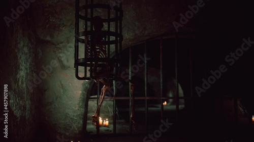 old dark stone underground Catacombs
