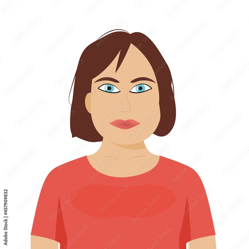Portrait of a young beautiful European girl. Social media avatar. Portrait of a young beautiful European girl. Social media avatar.