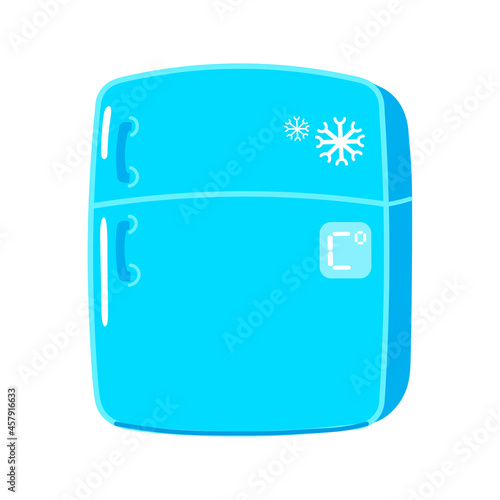 Funny cute fridge. Vector hand drawn doodle style cartoon character illustration icon design. Cute fridge concept