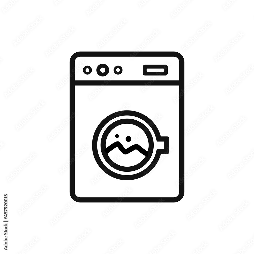Washing machine icon.Vector illustration isolated on white background. Washing machine icon.Vector illustration isolated on white background.