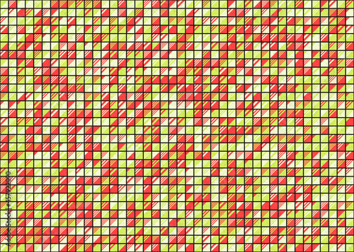 Abstract Geometric Pattern generative computational art illustration