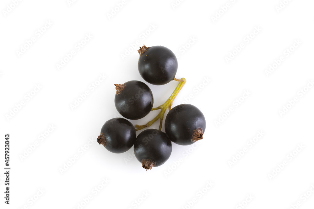 Black currants. Ripe juicy berries of black currant isolated on white background Black currants. Ripe juicy berries of black currant isolated on white background