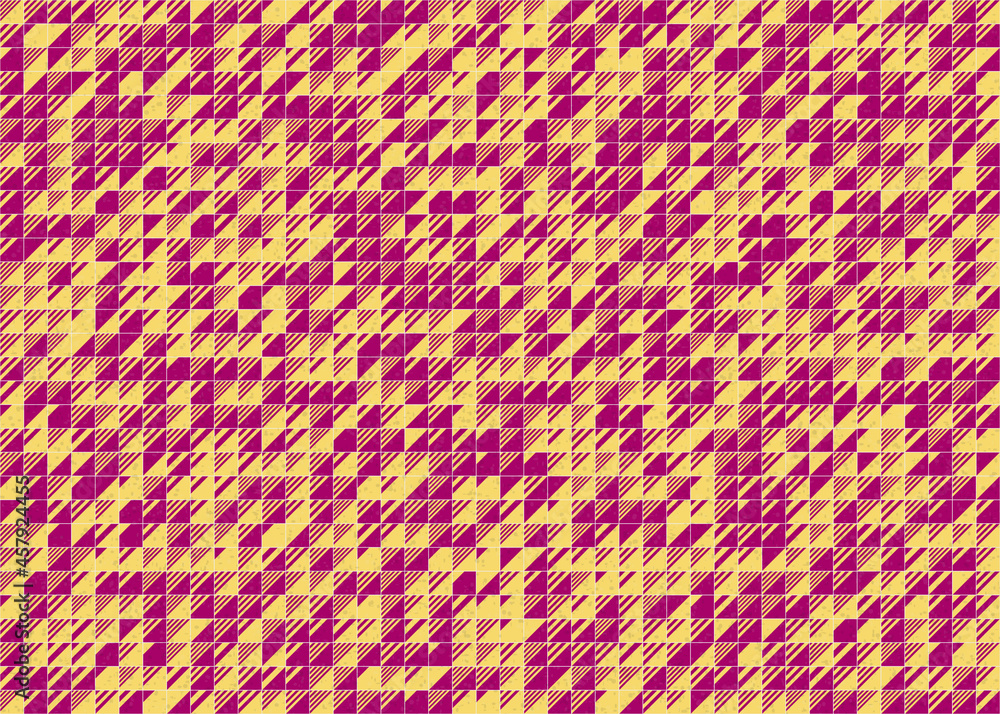 Abstract Geometric Pattern generative computational art illustration