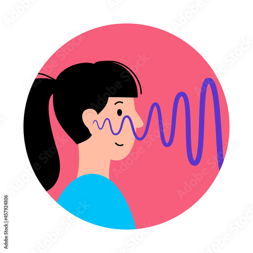 Human hearing icon