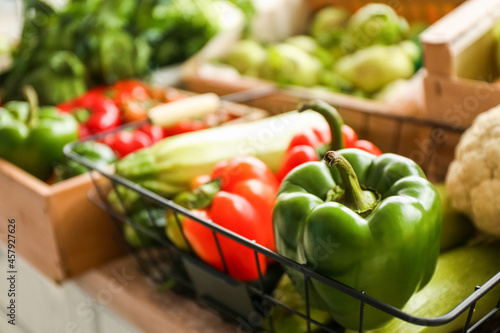 Fresh vegetables on stall i...