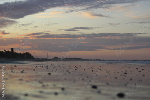 sunset on the beach