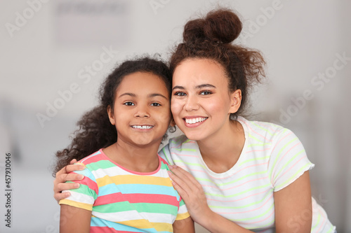 African-American little gir...