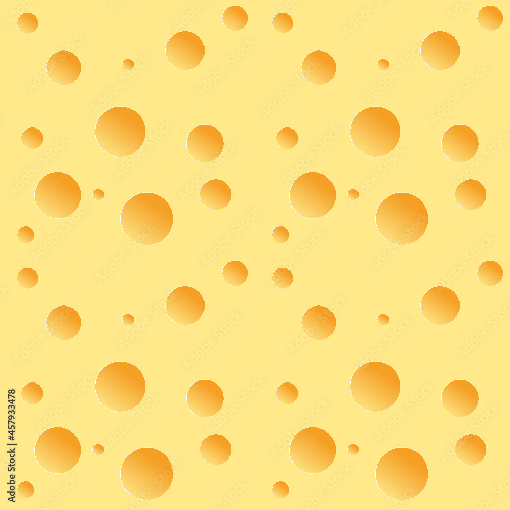 Seamless pattern of cheese .