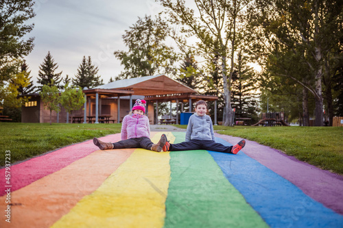 children playing in the park