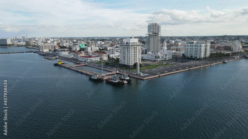 Aerial view of the Port of Veracruz city, Mexico Aerial view of the Port of Veracruz city, Mexico