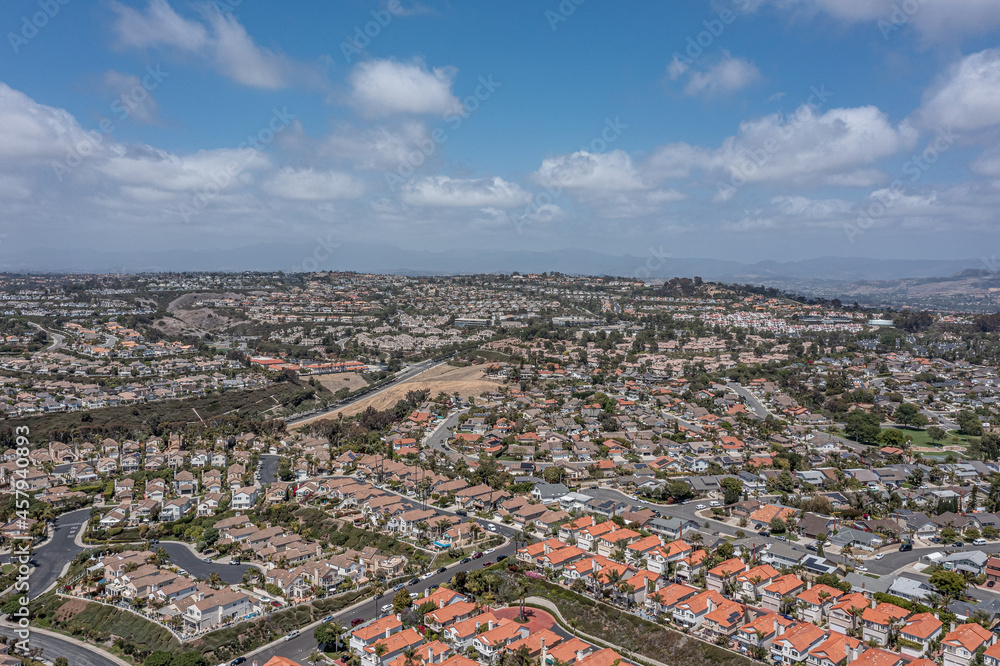 Aerial View of a Master Planned Suburban Neighborhood