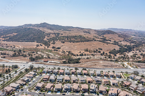 Aerial view of master planned Southern California community. 