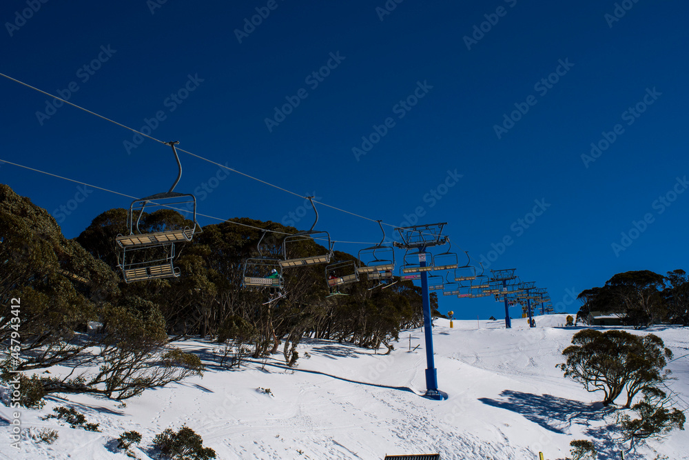 Landscapes of Mount Hotham ski fields. Landscapes of Mount Hotham ski fields.