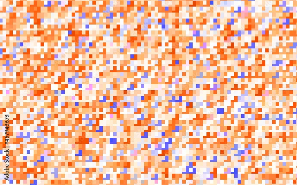 Fototapeta premium Light Brown vector pattern in square style.