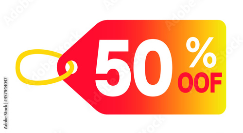 50% discount fifty percent off