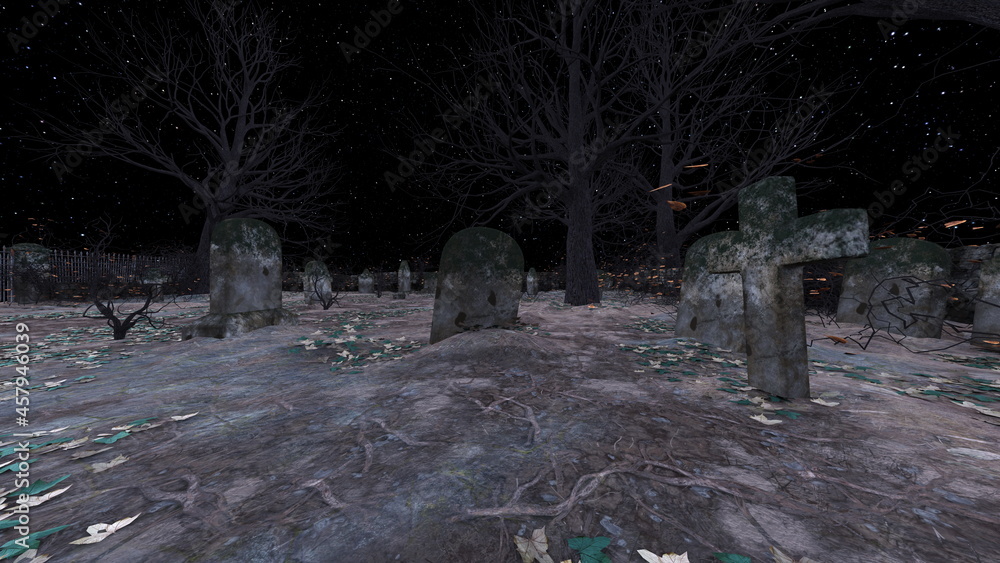 Obraz premium 墓地