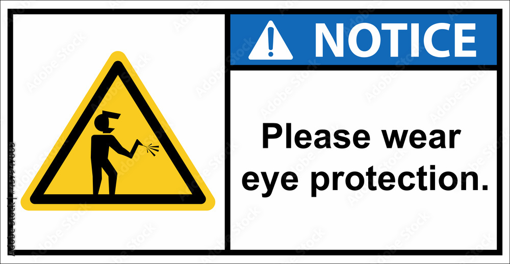 welding area Please wear eye protection.,Notice sign. welding area Please wear eye protection.,Notice sign.