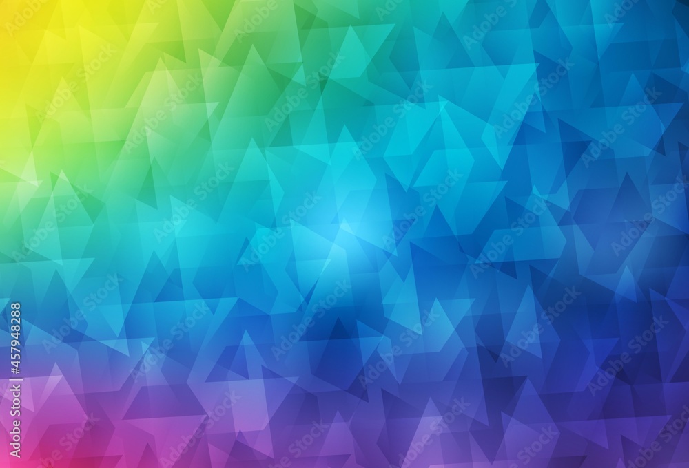 Fototapeta premium Light Multicolor vector background with rectangles.